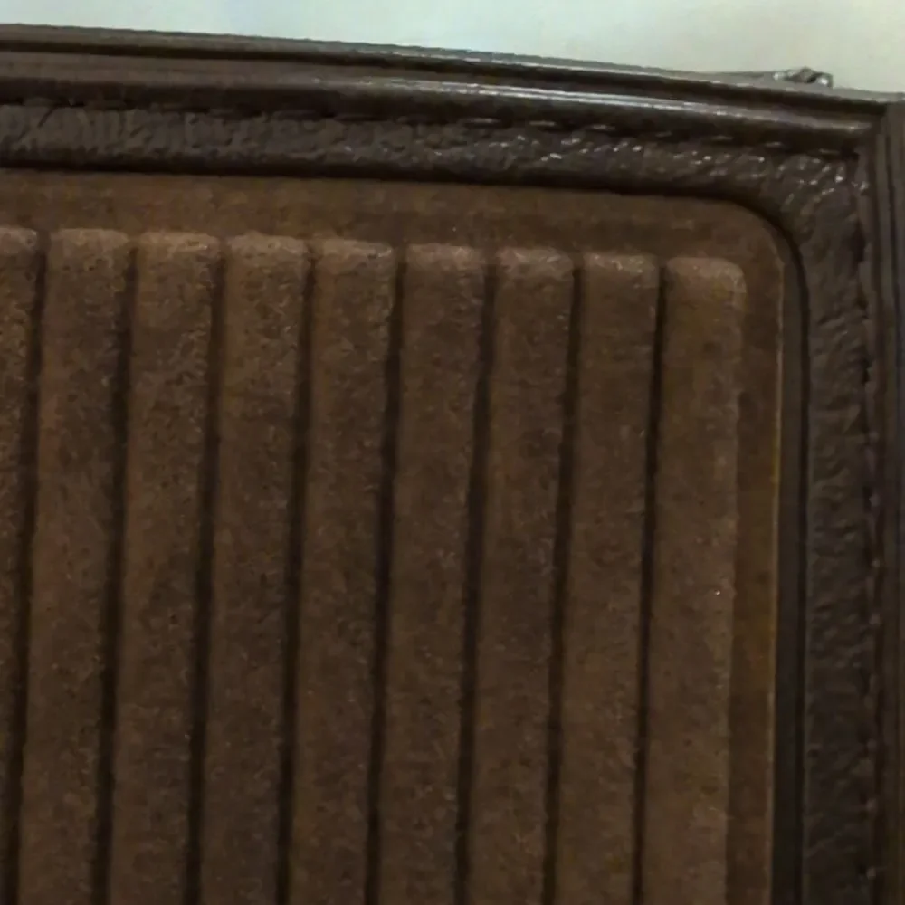 Vintage Men's Brown Leather‎ Calf Pocket Clinger Wallet NWT